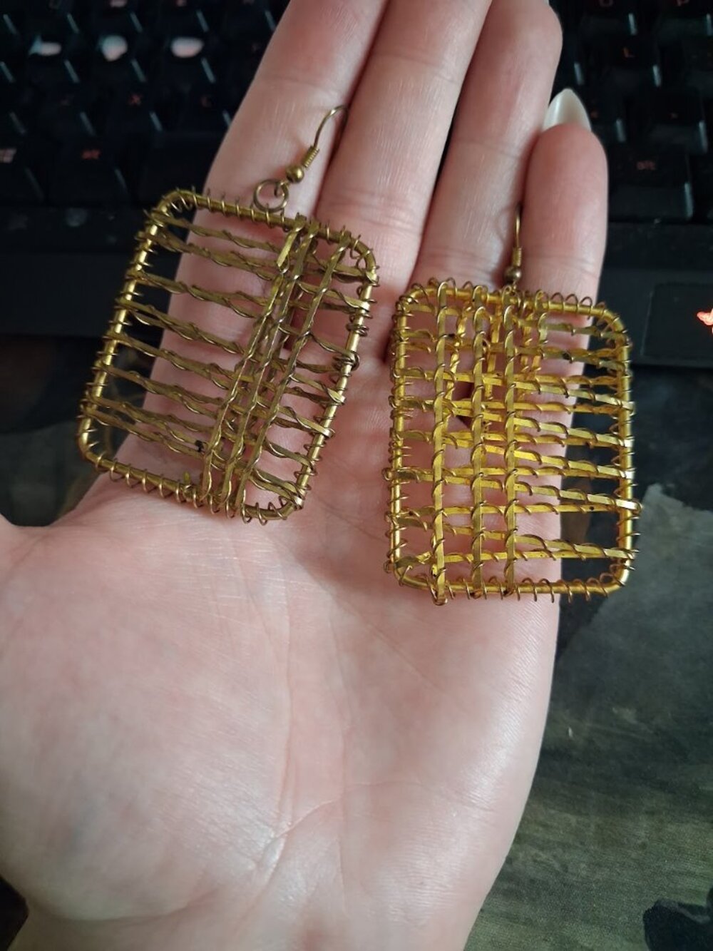 Unusual dangle earrings